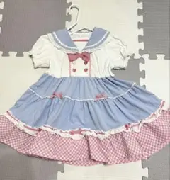 クーラクール/90cm うさみみ セーラーワンピース