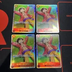 【ワンピ　4枚】モンキーDルフィ sr ギア5デッキ封入　ST21-014