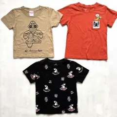【100サイズ】レアTシャツ　サメ　恐竜　土偶3枚セット