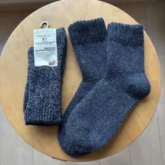 【新品未使用品】無印良品　ソックス　靴下　ダークグレー　2足