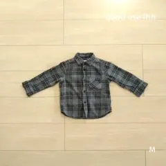 quoti use fith グレー チェック ネルシャツ M