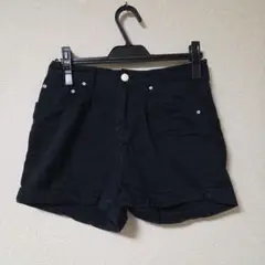 BACK NUMBER　バックナンバー　短パン　ショートパンツ　黒　ブラック