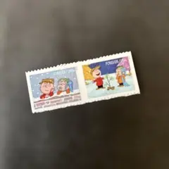 Uアメリカ チャーリーブラウン冬のデザイン切手未使用4種セット