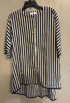 FASHION CLASSICストライプオーバーサイズシャツチュニック新品未使用のサムネイル