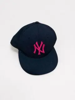 New York Yankees キャップ ネイビー ピンク刺繍のサムネイル