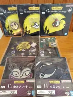 一番くじ ナイトメアー・ビフォア・クリスマス F賞 ラバー雑貨 G賞 巾着