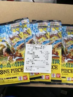 神の島の冒険　未開封バラパック　5パック ワンピースカード