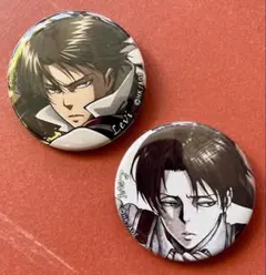 【進撃の巨人】缶バッジコレクションPart1&2〈リヴァイ〉