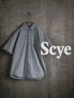 Scye dry stripe shirts 日本製 ストライプ 半袖シャツのサムネイル