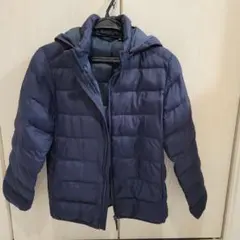 UNIQLO キッズ ネイビー ダウンコート 150cm
