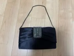 美品　パーティクラッチバッグ　パーティーバッグ　黒