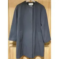 プロポーションボディドレッシング レスキュール ノーカラー ミドルコート コート