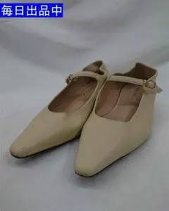 & コヒナ ストラップフラットシューズ ベージュ系 Mサイズ レディース