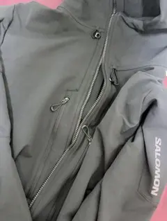 極美品 SALOMON サロモン ウインドストッパー グレー XL - メルカリ