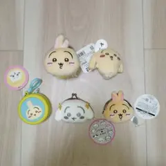 【新品・未使用】ちいかわ　ポーチ・マスコット うさぎ 5点セット
