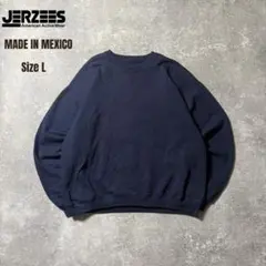 00s Jerzees 無地 Vガゼット メキシコ製 2XL Y2K ネイビー