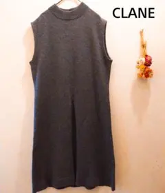 【値下げ】CLANE クラネ　センタースリット　チュニック　ロングベストのサムネイル