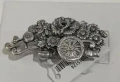 （新品未使用）シルバー帯留　花車　アンティーク風　マグネット（定価75900円）