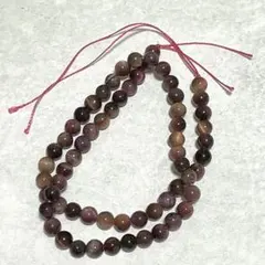 ハンドメイド 素材 天然石 ミックス タイガーアイ ピンク 系 丸玉 約6mm