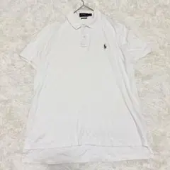 【新品未使用】ラルフローレン　ポロシャツ　ホワイト　白 POLO RALPH LAUREN ポロシャツ 白 コットン 新品 未使用 - メルカリ