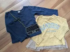 プティマイン　キッズ 長袖カットソー 2枚セット　100cm