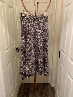 【夏物セール1割引き】UNITED ARROWS レオパード柄フレアスカート