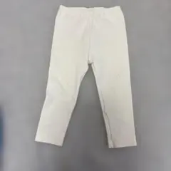 ユニクロ　リブレギンス　白　90