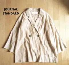 JOURNALSTANDARD　リネン混テーラードジャケット　透け感　ベージュ
