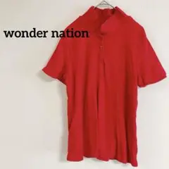 即購入OK✨wonder nationレッド ポロシャツ レディース キッズ