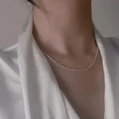 【華奢デザインネックレス】gold 陰刻あり