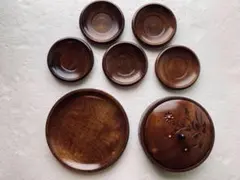 天満屋木製漆器皿セット