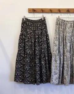 vent d'ouest ヴァンドウェストリバティコーデュロイティアードスカート