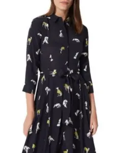 Hobbs London ホッブズロンドン犬柄 ドッグプリント シャツワンピースのサムネイル