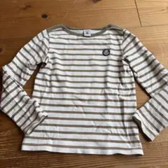 プチバトー　ストライプ 長袖カットソー 128