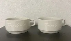 Francfranc ホワイト　マグカップ 2個セット