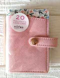 【新品未使用】nófes フローラルカードケース ピンク 20ポケット