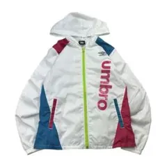 【レディース】UMBRO ウインドブレーカー プリント　ロゴ刺繍 裏地あり　Sのサムネイル