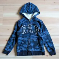 y2k GAP フルジップ パーカー 迷彩 平成ギャル グランジ 裏ボア 裏起毛