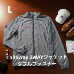 【2WAY】キャロウェイ ウィンドブレーカー ベスト 袖脱着 ゴルフウェア L