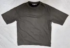 エアリズムコットンオーバーサイズTシャツ　グレー色　2枚セット/5分袖