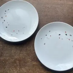 【Noritake】カラフル模様のお皿2枚セット