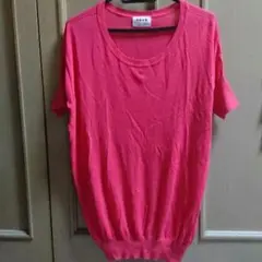 プラステ PLST 半袖ニット レッド サイズ 2