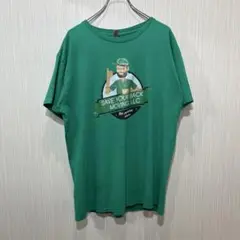 GILDAN グリーン Tシャツ SAVE YOUR BACK MOVING