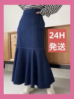 Y2K【販売終了】ナイスクラップ フレアスカートハイウエストマーメイドスカートMのサムネイル