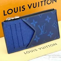 ★極美品★　ルイヴィトン　タイガラマ　コインカードホルダー　ネイビー　メンズ