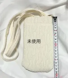 スマホショルダーバッグ ホワイト色