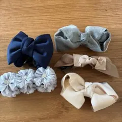 バナナクリップ２個とヘアクリップ３個　セット