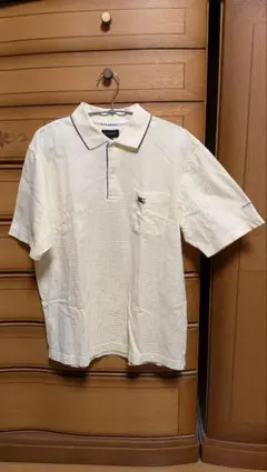 BURBERRY GOLF ポロシャツ Lサイズ クリーム色