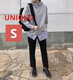 UNIQLO スマートアンクルパンツ ブラック スラックス S 股下62