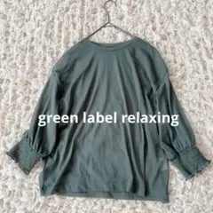 【美品】green label relaxing シアー プルオーバー ブラウス
